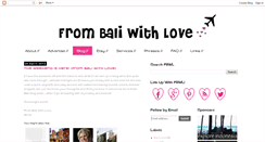 Desktop Screenshot of frombaliwithlove.com