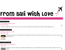 Tablet Screenshot of frombaliwithlove.com